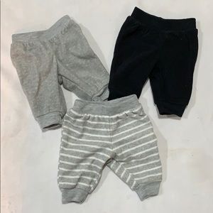 3 NB Simple Joy fleece joggers